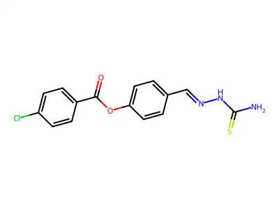[4-[(Carbamothioylhydrazinylidene)methyl]phenyl] 4-chlorobenzoate structure