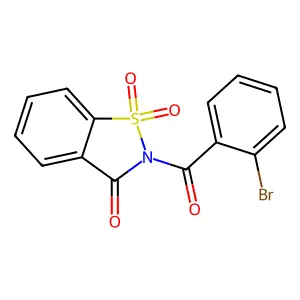 2-(2-Bromobenzoyl)-1,1-dioxo-1,2-benzothiazol-3-one structure