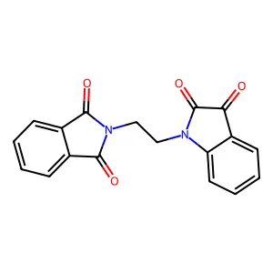1-[2-(1,3-Dioxo-1,3-dihydro-2H-isoindol-2-yl)ethyl]-1H-indole-2,3-dione structure