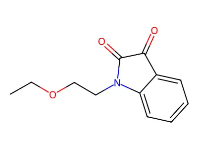 1-(2-ethoxyethyl)-1H-indole-2,3-dione structure