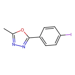 2-(4-Iodophenyl)-5-methyl-1,3,4-oxadiazole structure