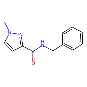 N-Benzyl-1-methyl-1H-pyrazole-3-carboxamide structure