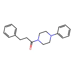 3-Phenyl-1-(4-phenylpiperazin-1-yl)propan-1-one structure
