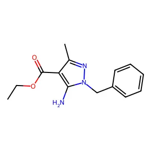 ethyl 5-amino-1-benzyl-3-methyl-1H-pyrazole-4-carboxylate structure