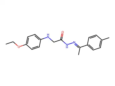 2-(4-Ethoxyanilino)-N'-(1-(4-methylphenyl)ethylidene)acetohydrazide structure