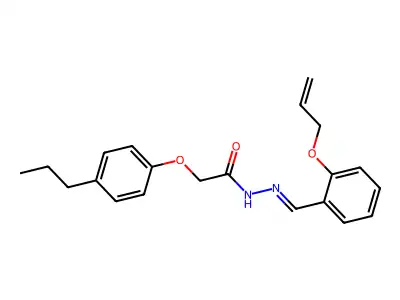 N'-(2-(Allyloxy)benzylidene)-2-(4-propylphenoxy)acetohydrazide structure