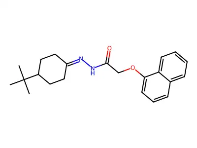 N'-(4-Tert-butylcyclohexylidene)-2-(1-naphthyloxy)acetohydrazide structure
