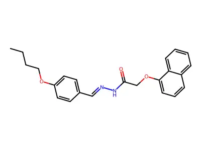N'-(4-Butoxybenzylidene)-2-(1-naphthyloxy)acetohydrazide structure