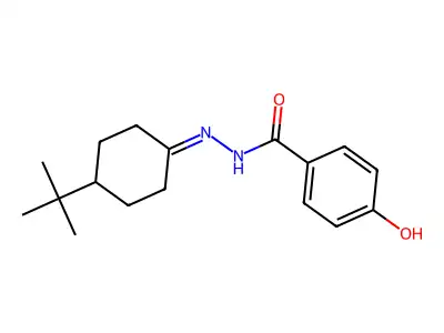N'-(4-Tert-butylcyclohexylidene)-4-hydroxybenzohydrazide structure