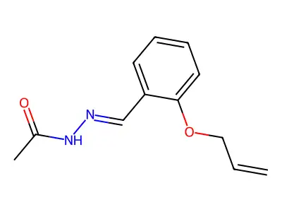N-[(2-prop-2-enoxyphenyl)methylideneamino]acetamide structure