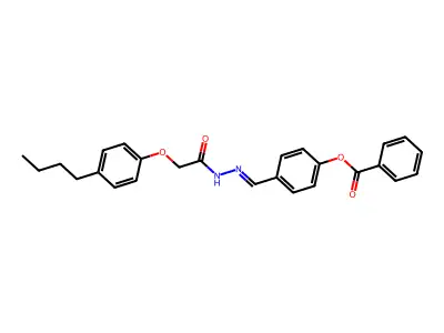 [4-[[[2-(4-Butylphenoxy)acetyl]hydrazinylidene]methyl]phenyl] benzoate structure
