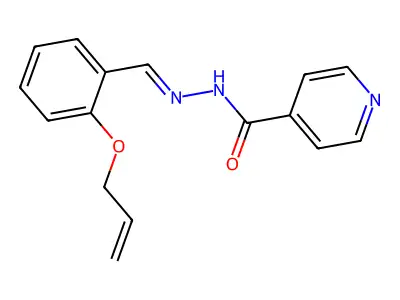 N-[(2-prop-2-enoxyphenyl)methylideneamino]pyridine-4-carboxamide structure