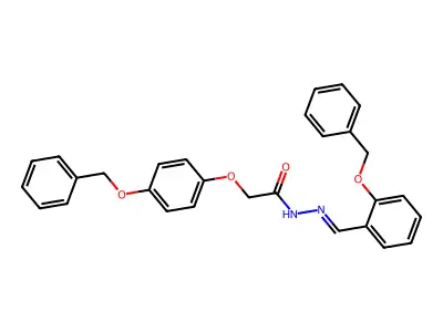 N'-(2-(Benzyloxy)benzylidene)-2-(4-(benzyloxy)phenoxy)acetohydrazide structure