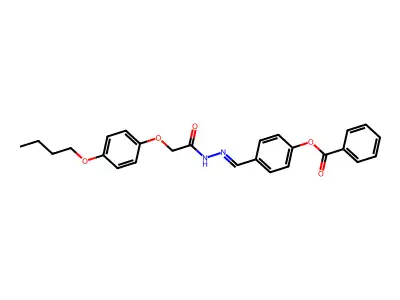 [4-[[[2-(4-Butoxyphenoxy)acetyl]hydrazinylidene]methyl]phenyl] benzoate structure