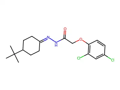 N'-(4-Tert-butylcyclohexylidene)-2-(2,4-dichlorophenoxy)acetohydrazide structure