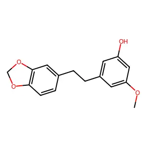 5-(2'-(3''-Hydroxy-5''-methoxyphenyl)-ethyl)-1,3-benzodioxole structure