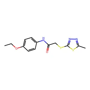 N-(4-Ethoxyphenyl)-2-((5-methyl-1,3,4-thiadiazol-2-YL)thio)acetamide structure