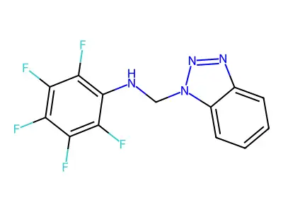 N-(1H-1,2,3-Benzotriazol-1-ylmethyl)-2,3,4,5,6-pentafluoroaniline structure