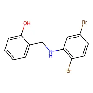 2-{[(2,5-Dibromophenyl)amino]methyl}phenol structure