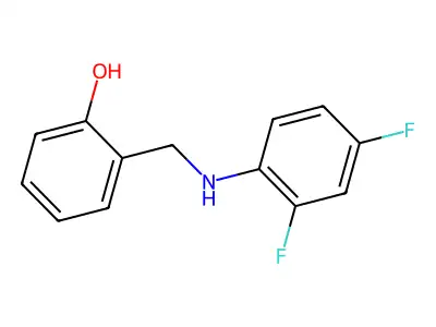 2-[(2,4-Difluoroanilino)methyl]benzenol structure