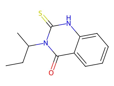 3-(Butan-2-yl)-2-sulfanyl-3,4-dihydroquinazolin-4-one structure