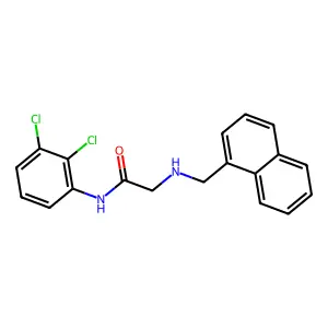 N-(2,3-Dichlorophenyl)-2-((1-naphthalenylmethyl)amino)acetamide structure