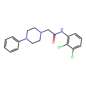 N-(2,3-Dichlorophenyl)-2-(4-phenyl-1-piperazinyl)acetamide structure