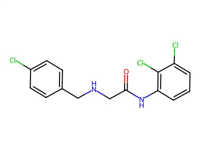 2-[(4-chlorobenzyl)amino]-N-(2,3-dichlorophenyl)acetamide structure