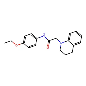 N-(4-ethoxyphenyl)-2-(1,2,3,4-tetrahydroquinolin-1-yl)acetamide structure