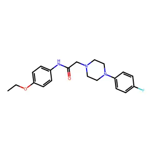 N-(4-ethoxyphenyl)-2-[4-(4-fluorophenyl)piperazin-1-yl]acetamide structure