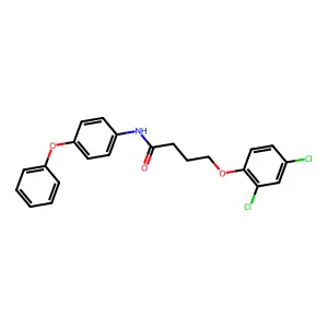 4-(2,4-dichlorophenoxy)-N-(4-phenoxyphenyl)butanamide structure
