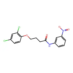 4-(2,4-dichlorophenoxy)-N-(3-nitrophenyl)butanamide structure