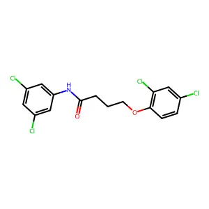 4-(2,4-dichlorophenoxy)-N-(3,5-dichlorophenyl)butanamide structure