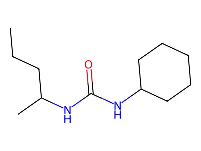 N-Cyclohexyl-N'-(1-methylbutyl)urea structure