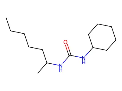 N-Cyclohexyl-N'-(1-methylhexyl)urea structure