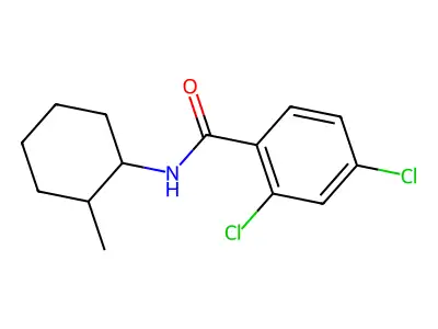 2,4-Dichloro-N-(2-methylcyclohexyl)benzamide structure