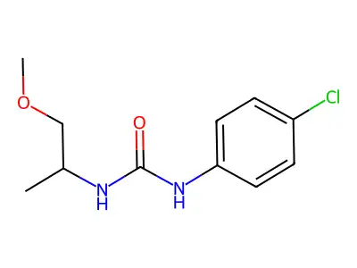 N-(4-Chlorophenyl)-N'-(2-methoxy-1-methylethyl)urea structure