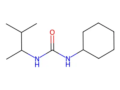 N-Cyclohexyl-N'-(1,2-dimethylpropyl)urea structure