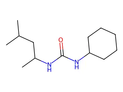 N-Cyclohexyl-N'-(1,3-dimethylbutyl)urea structure