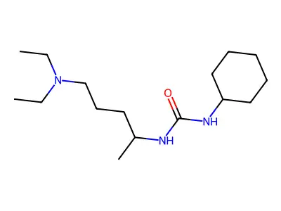 N-Cyclohexyl-N'-(4-(diethylamino)-1-methylbutyl)urea structure