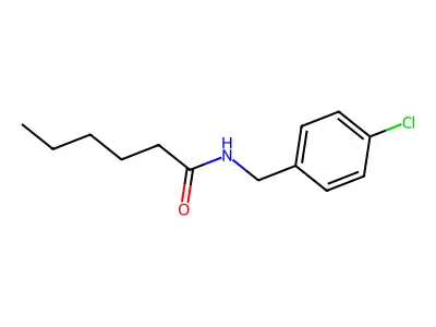 N-(4-Chlorobenzyl)hexanamide structure