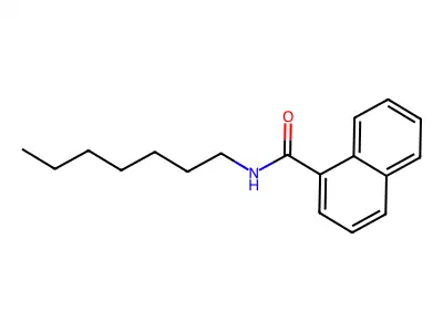 N-Heptyl-1-naphthamide structure