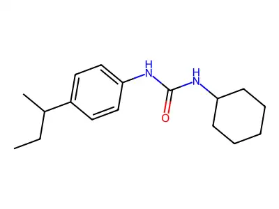 N-(4-Sec-butylphenyl)-N'-cyclohexylurea structure