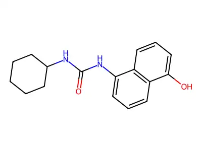 N-Cyclohexyl-N'-(5-hydroxy-1-naphthyl)urea structure
