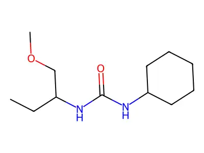N-Cyclohexyl-N'-(1-(methoxymethyl)propyl)urea structure