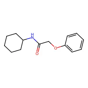 N-cyclohexyl-2-phenoxyacetamide structure