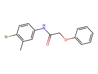 N-(4-Bromo-3-methylphenyl)-2-phenoxyacetamide structure