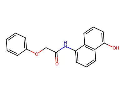 N-(5-Hydroxy-1-naphthyl)-2-phenoxyacetamide structure