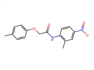 N-(2-methyl-4-nitrophenyl)-2-(4-methylphenoxy)acetamide structure