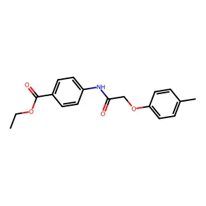 Ethyl 4-[[2-(4-methylphenoxy)acetyl]amino]benzoate structure
